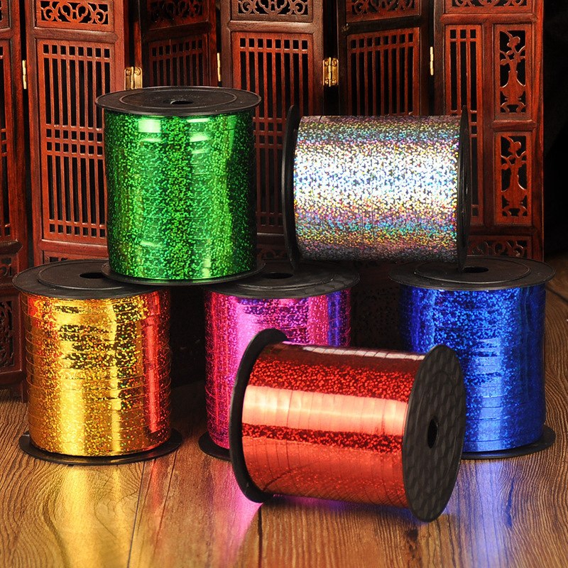 Cuộn dây ruy băng 5mm dài 220m nhiều màu tùy chọn dùng trang trí