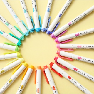 Bút highlight Zebra MILDLINER 2 đầu (WKT7)