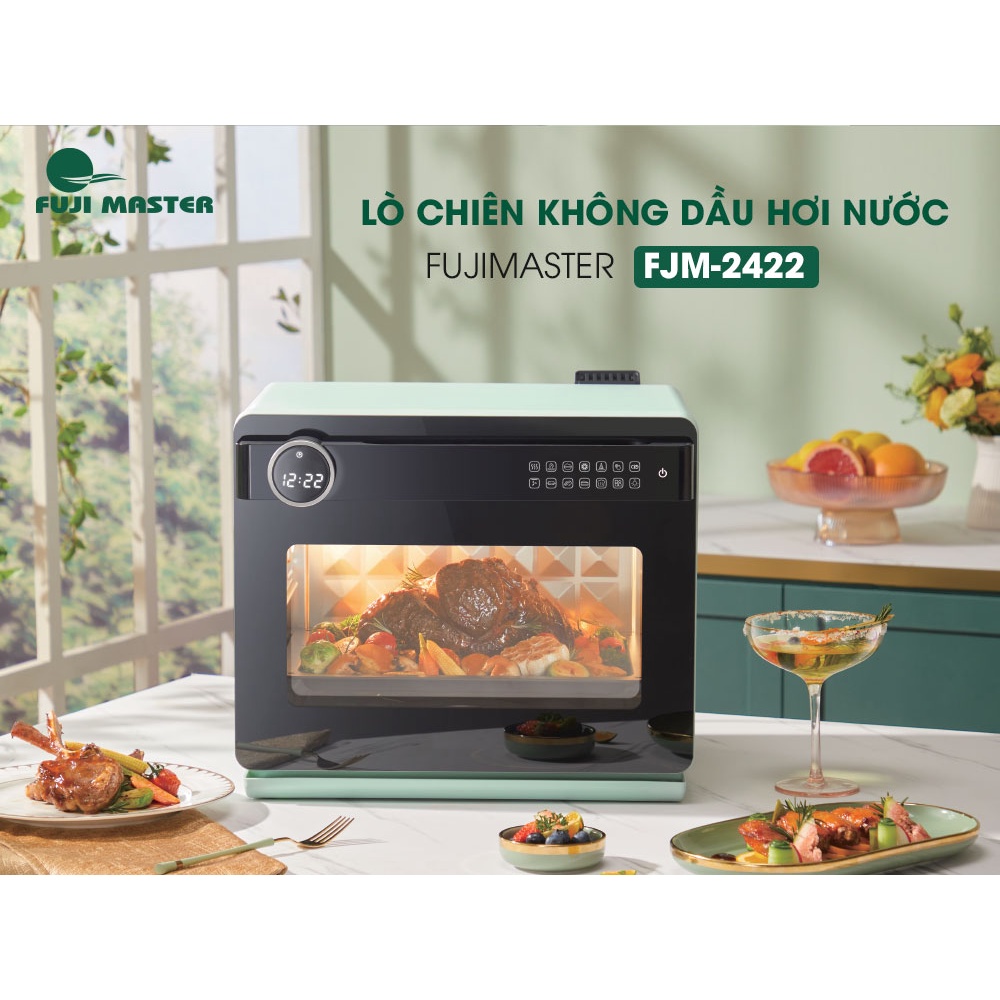 Nồi chiên không dầu hơi nước Fuji Master FJM-2422 dung tích 20L chiên hấp không dầu đa năng