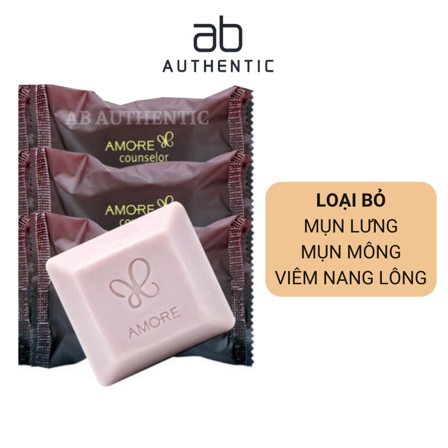 Xà phòng Amore giảm mụn lưng, mụn mông, nang lông 70g - AB Authentic