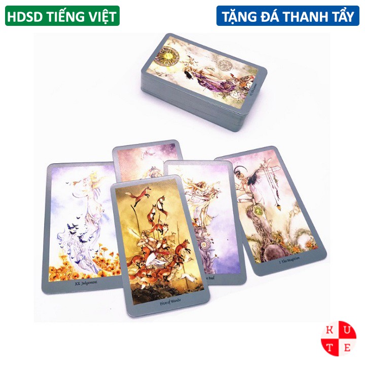 [Size Gốc] Bài Tarot ShadowScapes 7x11.7 Cm Tặng Đá Thanh Tẩy Và Link Hướng Dẫn Tiếng Việt