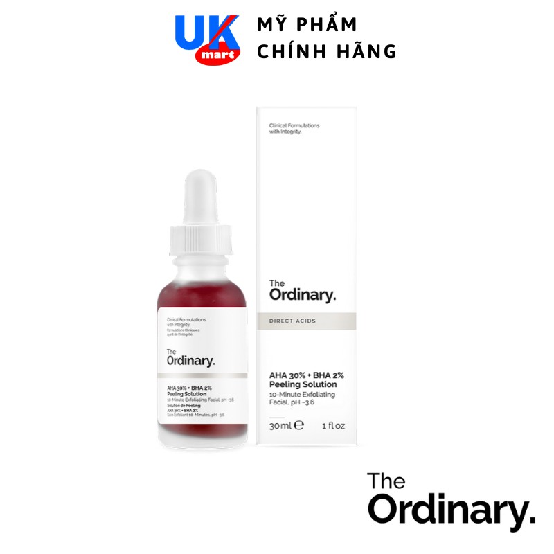 Tinh Chất The Ordinary AHA 30%+BHA 2% Peeling Solution 30ml