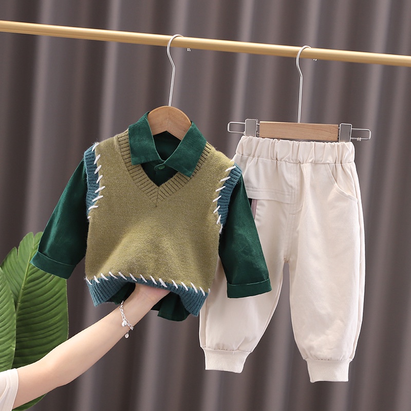 Sét 3 món cho bé 2022 bộ áo ghi lê