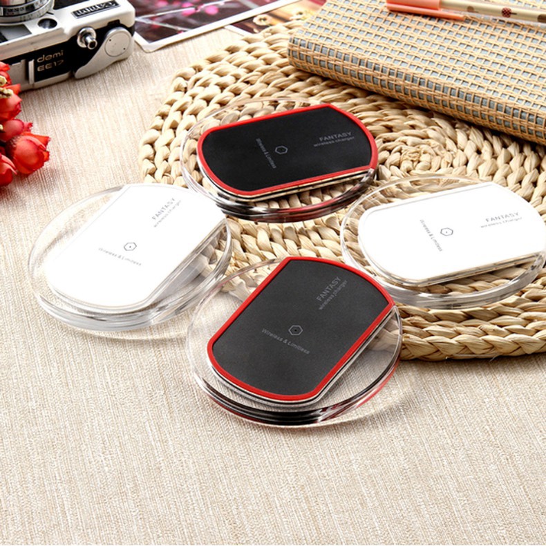 Sạc không dây dạng dĩa dành cho compatible for IPhone X 8 Samsung S7 S7 Edge đầy tiện lợi