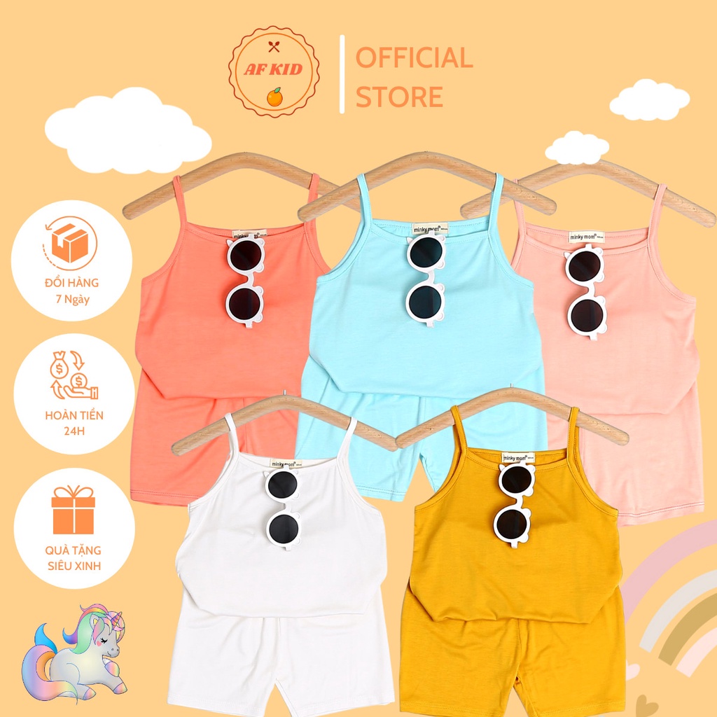 Bộ Quần áo Cạp Cao 2 Dây AF KID Cho Bé Chất Thun Lạnh Siêu Mềm Mịn Mát