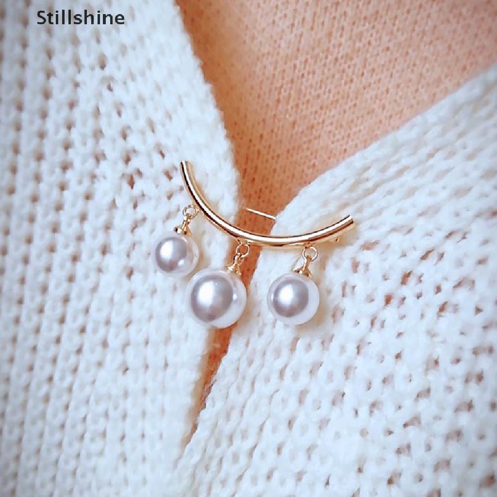 Ghim cài áo phối ngọc trai thời trang