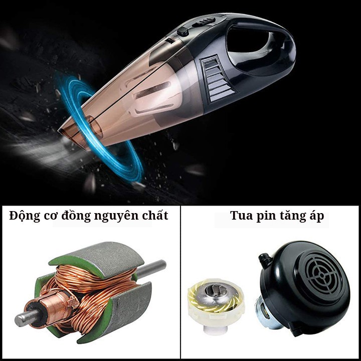 mini Máy hút bụi cầm tay xe hơi ô tô, gia đình cầm tay cao cấp,Máy hút bui xe hơi công xuất lớn