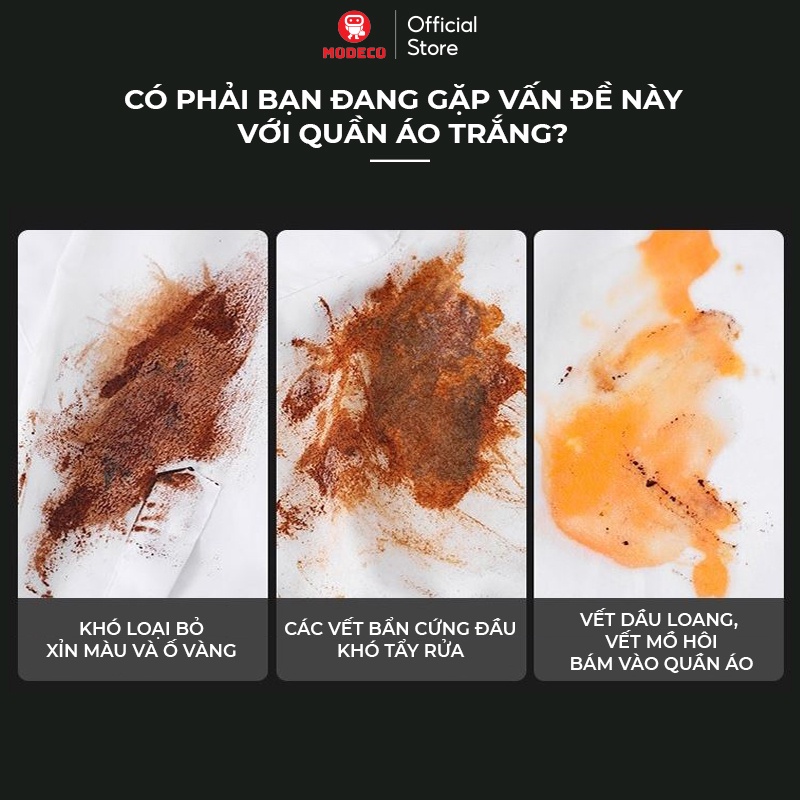 Viên Tẩy Trắng Quần Áo Nhật Bản Kinbata - Thuốc tẩy trắng, làm sáng quần áo bị ố vàng, vết bẩn khó giặt - Modeco