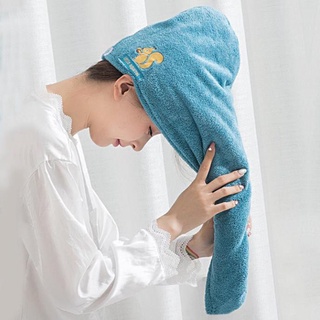 Khăn trùm đầu ủ tóc nhanh khô, khăn cuốn đầu khi tắm tự hong khô tóc