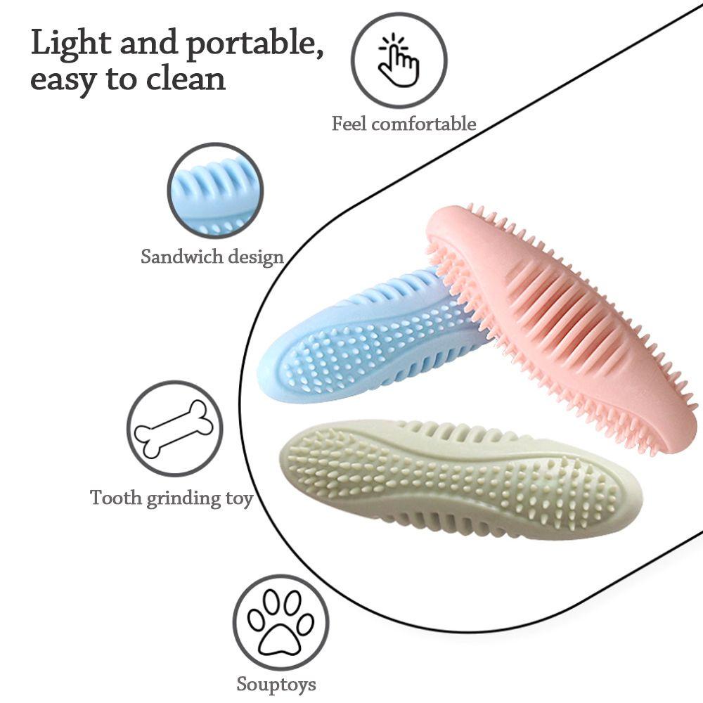 Bàn Chải Đánh Răng Bằng Cao Su Mềm Cho Thú Cưng