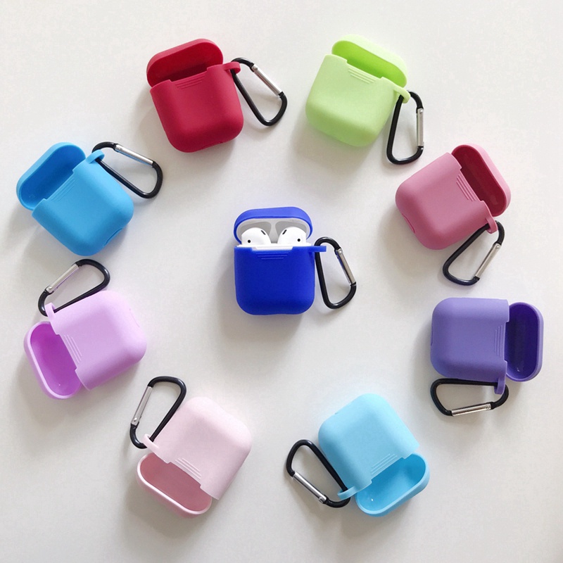 Case Vỏ Bao Bảo Vệ Đựng Tai Nghe Bluetooth Airpod 1/2/i12/i7... Trơn Nhiều Màu Cá Tính
