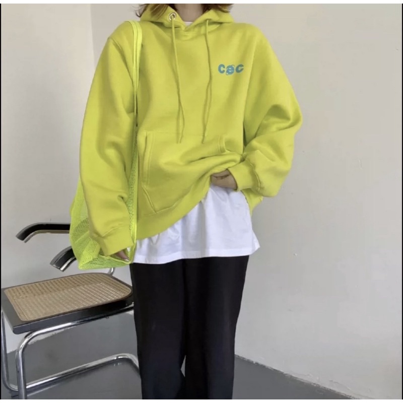 Áo Hoodie Tay Dài Nỉ Bông Unisex Chữ CEC
