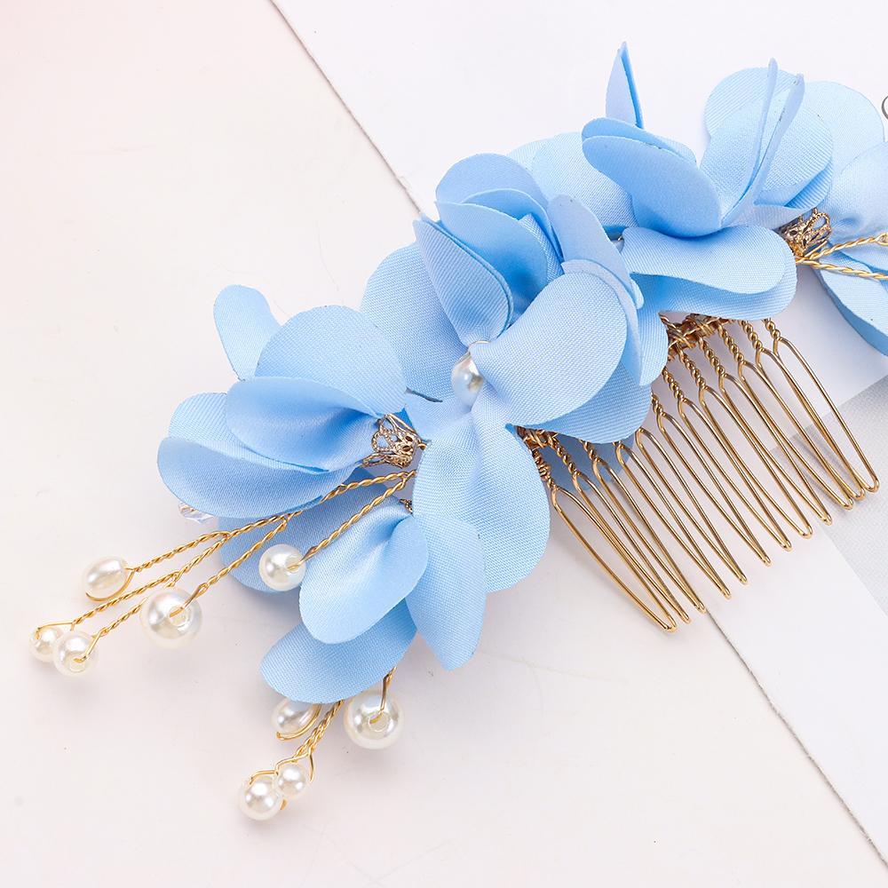 SUMU Lược Cài Tóc Cô Dâu Đính Đá Lãng Mạn