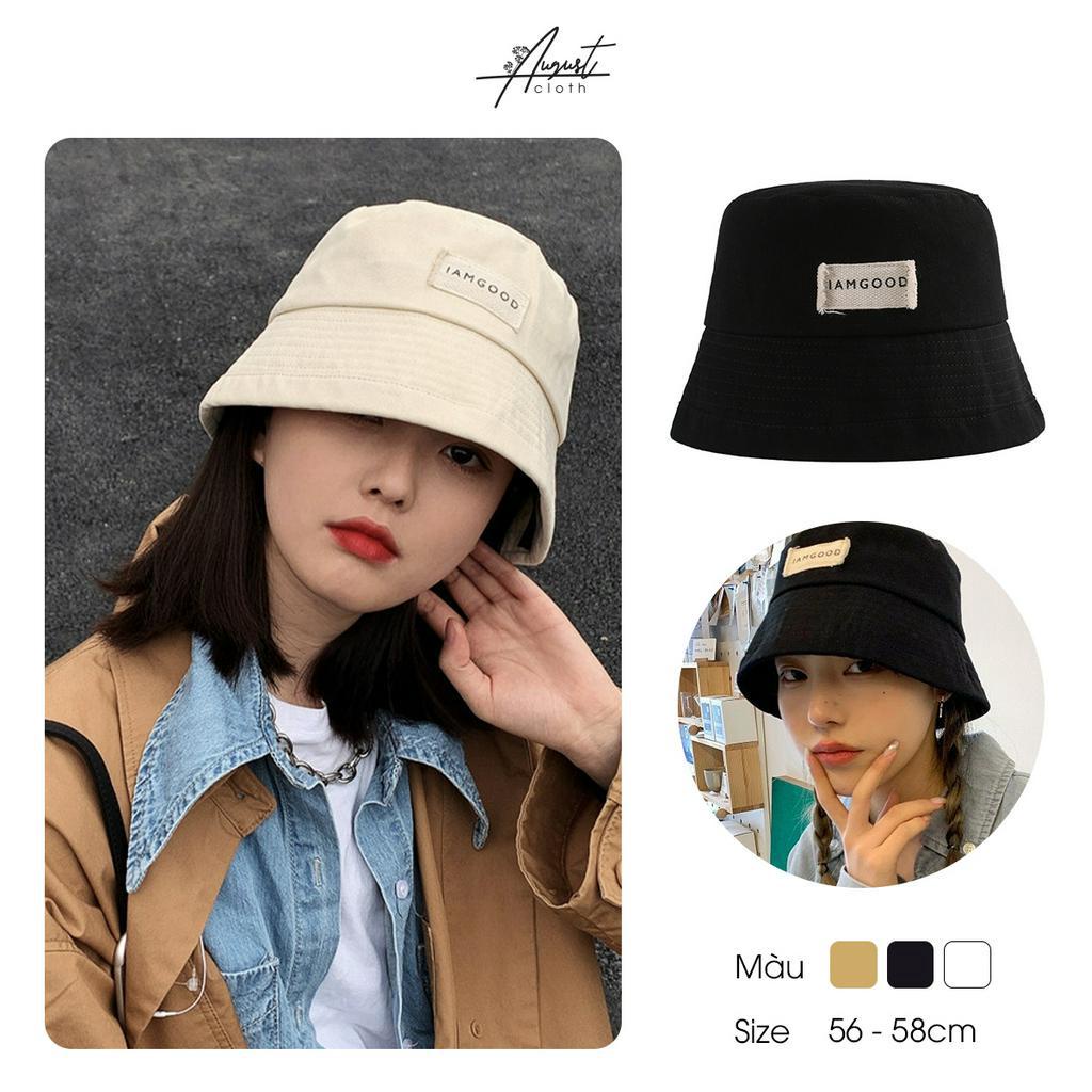 [Augustcloth] Mũ/ nón bucket denim IAMGOOD phong cách Hàn Quốc