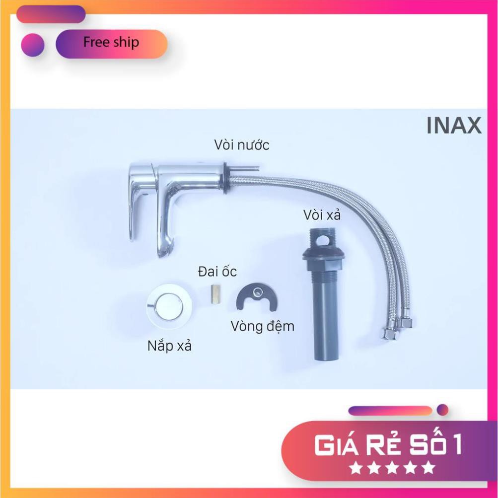 Vòi chậu rửa mặt,Vòi lavabo nóng lạnh INAX LFV-1112S [CHÍNH HÃNG], Bảo hành 2 năm