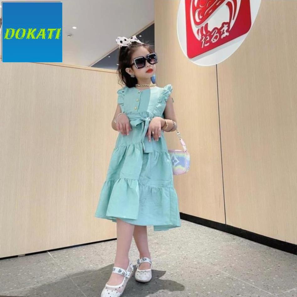 [NEW] Đầm bé gái, kiểu dáng đầm maxi may xếp ly cho bé gái - Thời trang trẻ em - DOKATI (210569)