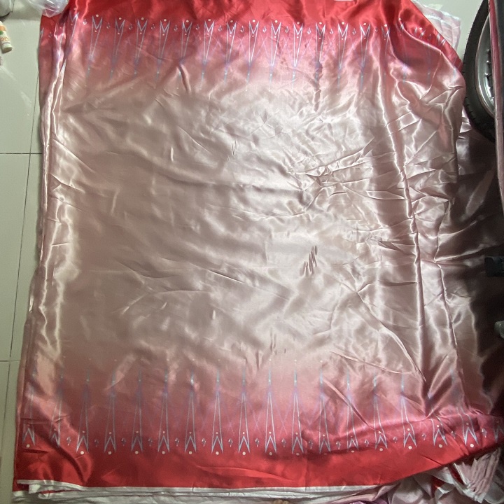 Vải Phi Bóng Bông Chân 2 Đầu Khổ 1m5, Chất Vừa Phải, Bóng Láng, Rũ, Không Co Giãn, Không Cần Lót.