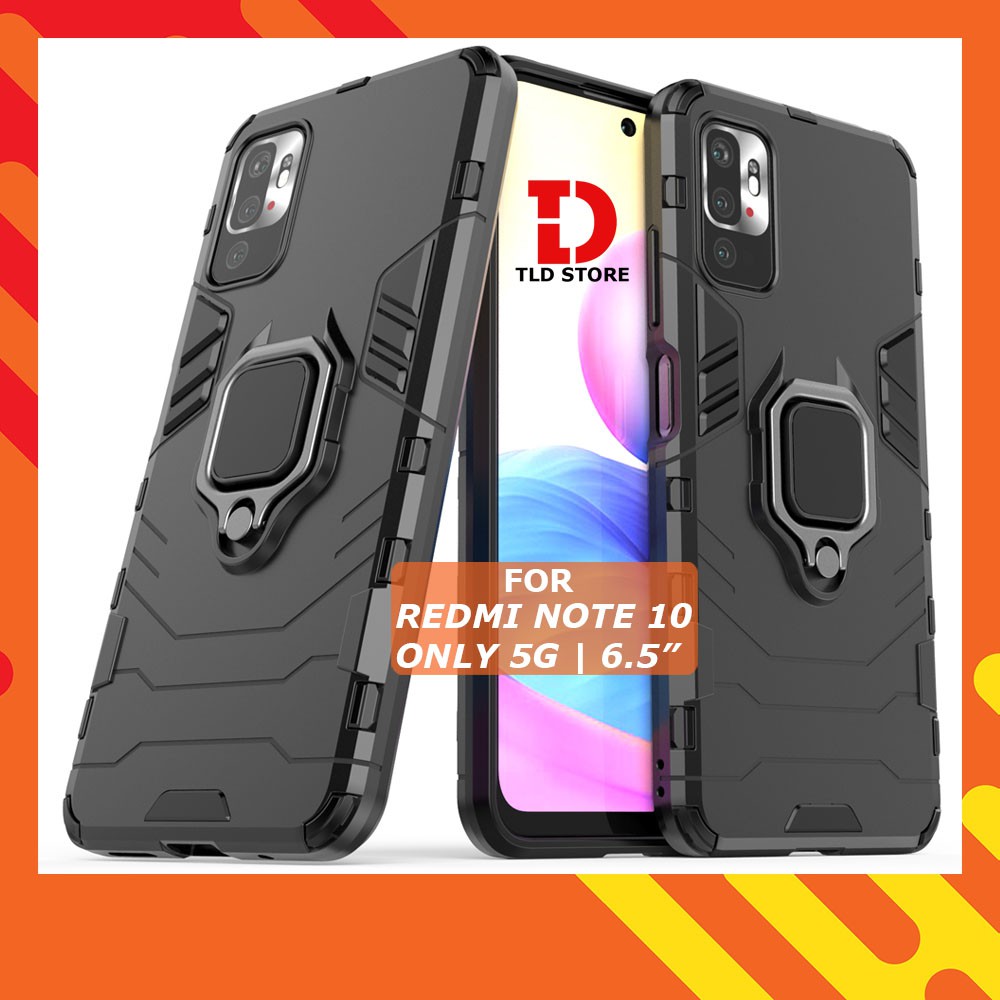 Ốp lưng Xiaomi Redmi Note 10 10S 4G 5G 10 Pro iron man chống sốc kèm nhẫn iring chống xem video