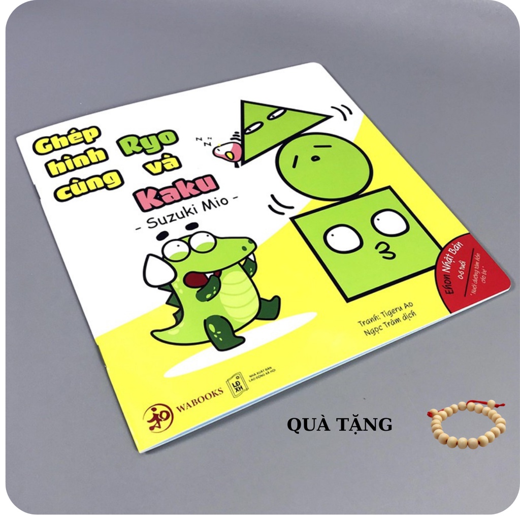 Sách Ehon - Ghép hình cùng Ryo và Kaku - Ehon Nhật Bản cho bé từ 0 - 6 tuổi