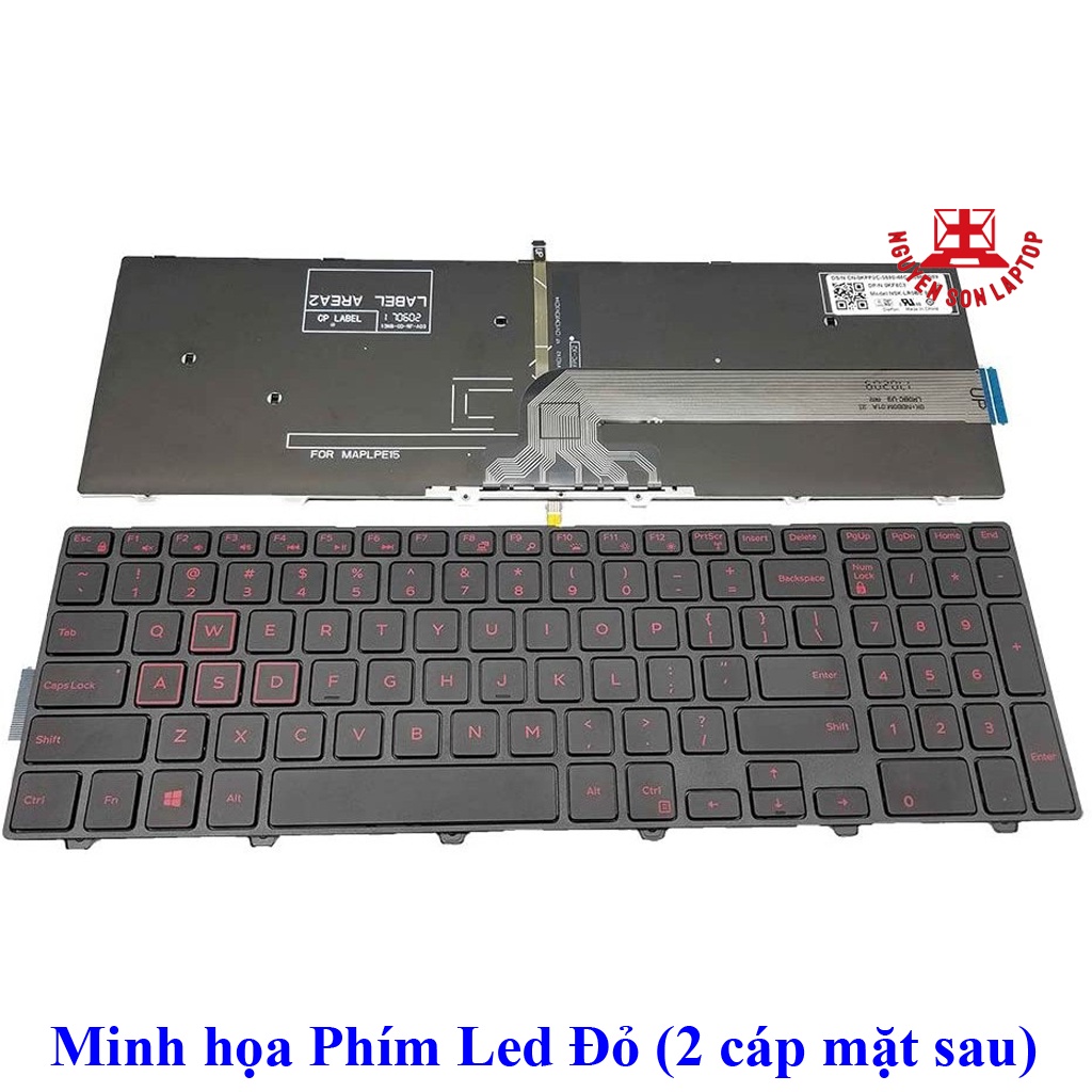 ⚡ Bàn phím Laptop DELL Inspiron 15-5577 15-5576 7559 7557 P57F keyboard LED Đỏ / Led Trắng