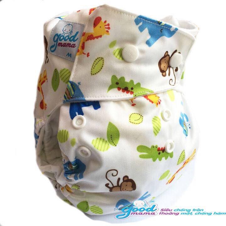 Bỉm vải Goodmama siêu chống tràn size M ban đêm 3 đến 13 kg