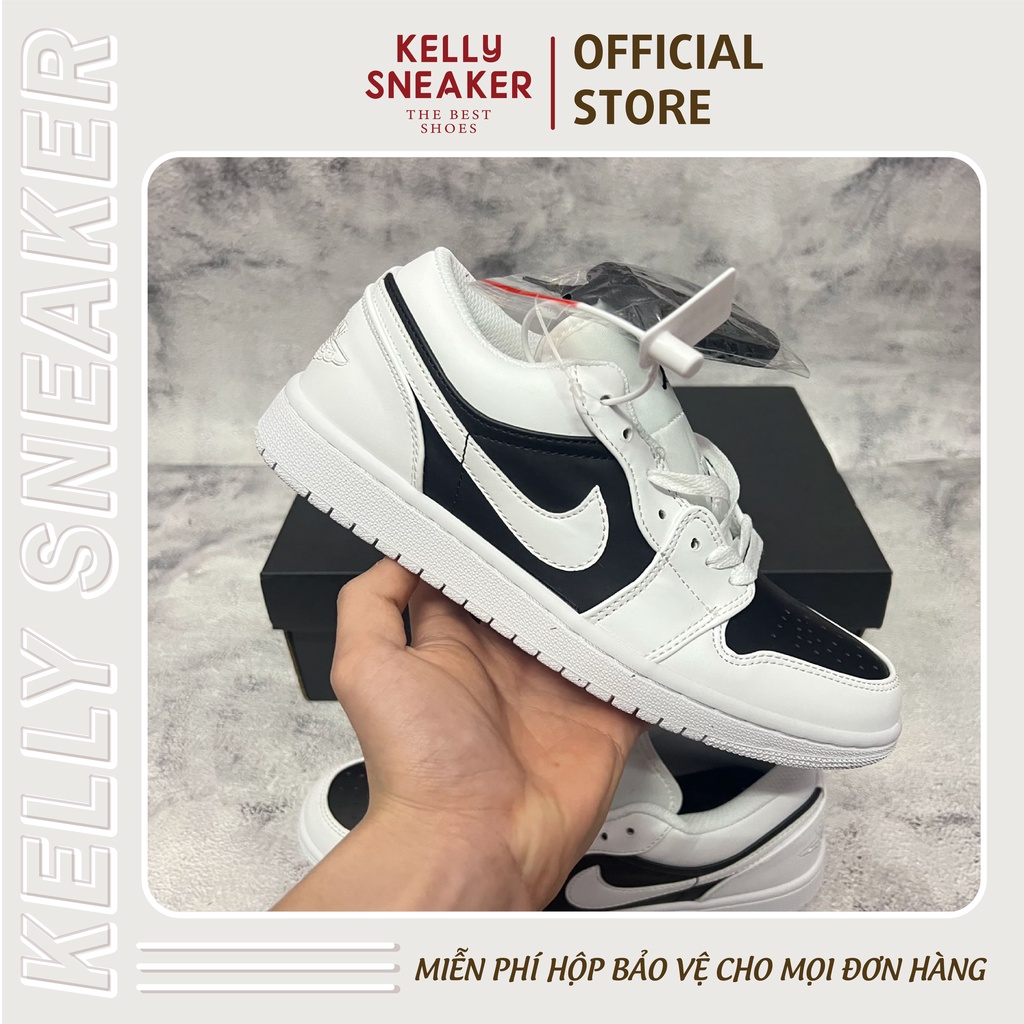 Giày Sneaker Jordan 1 Low Panda Trắng Đen - Bản Tiêu Chuẩn