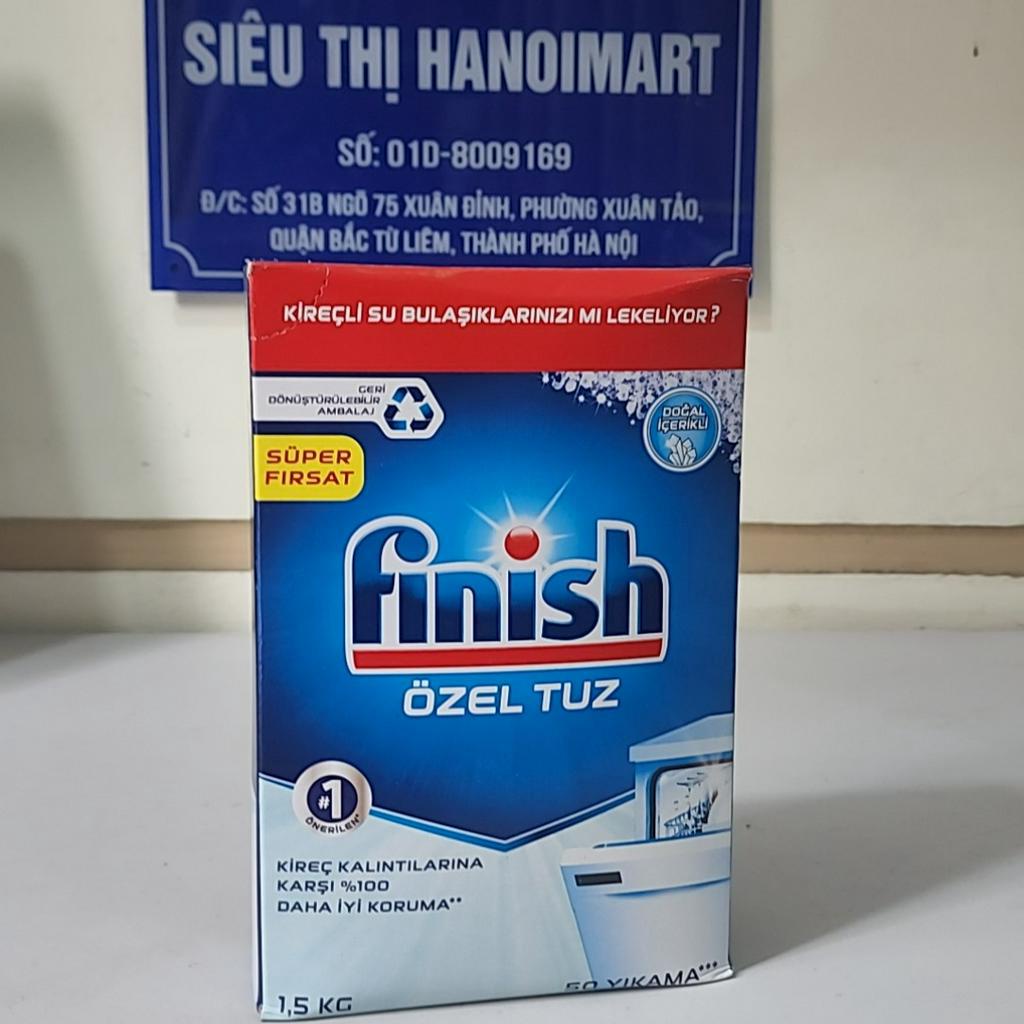 Combo Viên rửa bát Finish 100 tabs + Muối rửa bát Finish 1.5kg + Nước làm bóng finish 1150ml