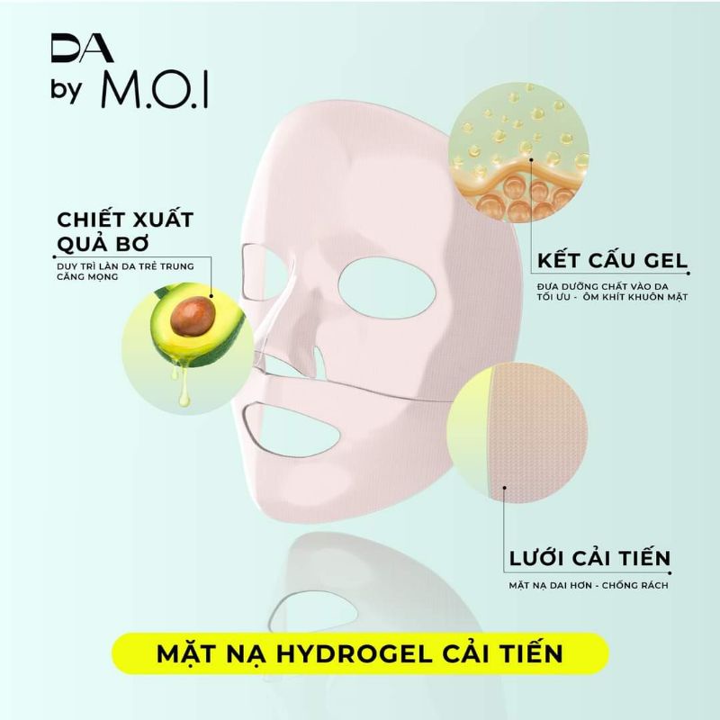 Mặt Nạ Bơ Hồ Ngọc Hà DA by M.O.I - Trẻ Hóa Da, Dưỡng Ẩm, Sáng Da 1 Cách Tự Nhiên - Cam Kết Chính Hãng