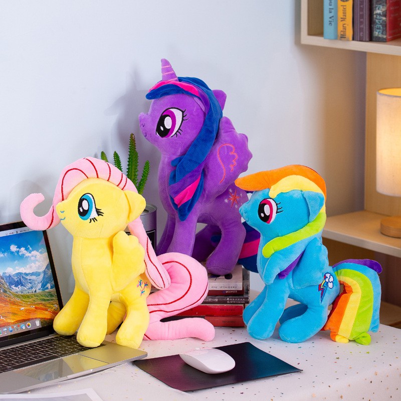 Gấu bông ngựa Pony vải nhung Hàn Quốc kích thước 35-40cm Reply18