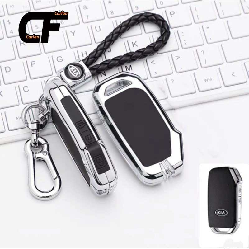 KIA Ốp khoá kim loại lót cao su Vỏ bảo vệ chìa khóa KIA CERATO 2021