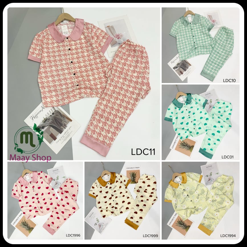 Đồ bộ Pijama lụa mango cao cấp có size