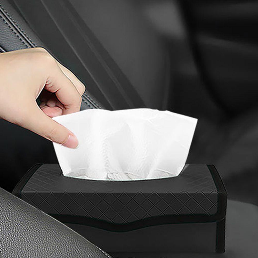 MYRONGVN Hộp Đựng Khăn Giấy Có Thể Gập Lại Tiện Dụng Cho Xe Hơi Ốp