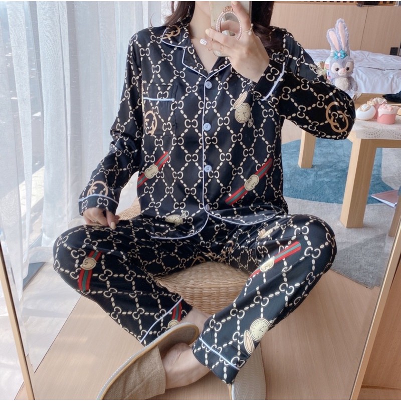 Bộ Pijama lụa satin