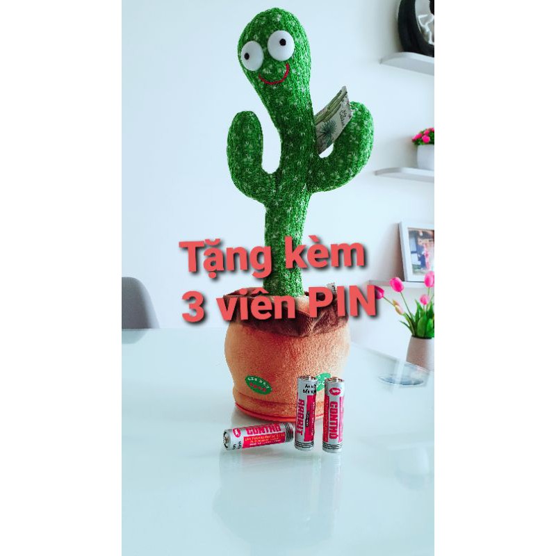 (HÀNG MỚI VỀ) Cây xương rồng nhảy múa Dancingcactus - phát nhạc 120 bài hát + ghi âm và nhại tiếng vui nhộn