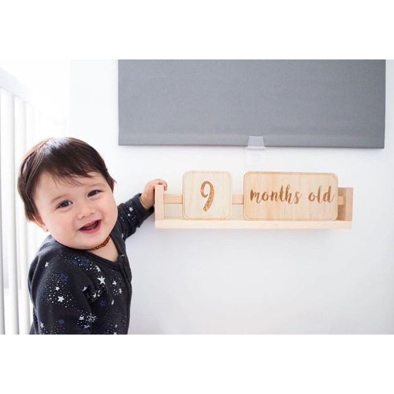 Set 15 Tấm Thẻ Ghi Nhớ Em Bé Dùng Làm Đạo Cụ Chụp Ảnh