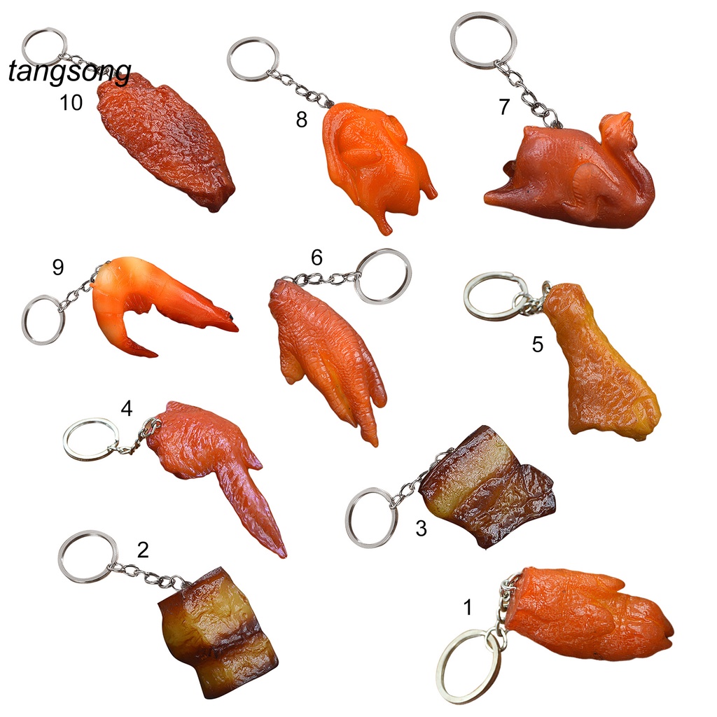 Móc khóa cho điện thoại hình đồ ăn không mùi dễ thương