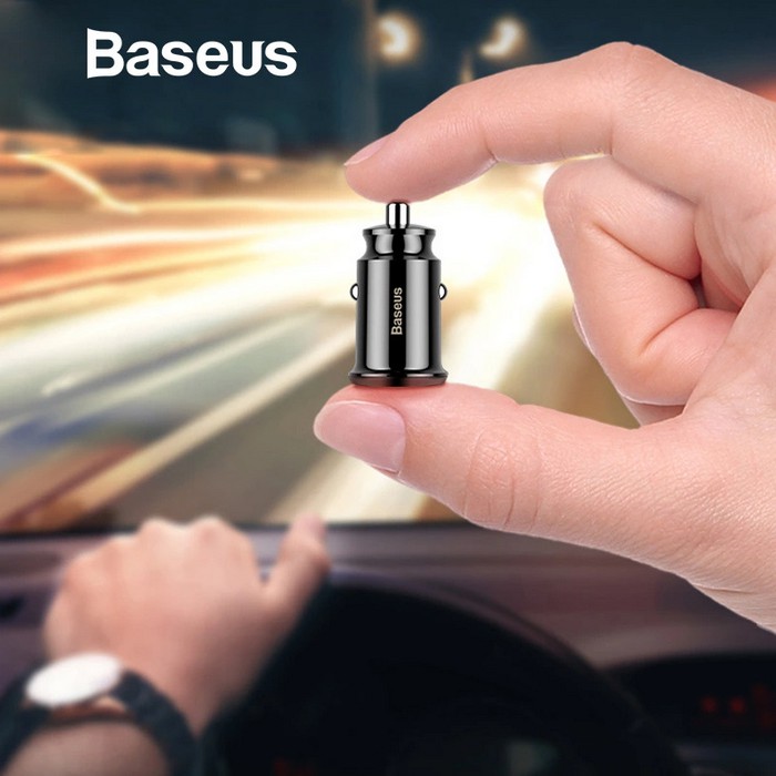 Tẩu Sạc nhanh Baseus Mini 3.1A 2 Cổng USB - Hàng Chính Hãng - Bảo hành 12 tháng Rẻ nhất shopee 2020