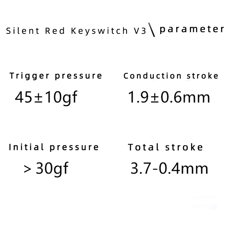 Công Tắc Đỏ Không Ồn V3 Cho Bàn Phím Cơ 45g 3 Chân Mạ Vàng