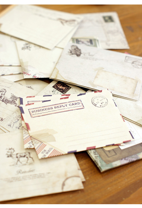 Set 12 phong thư thiết kế retro tinh tế E2