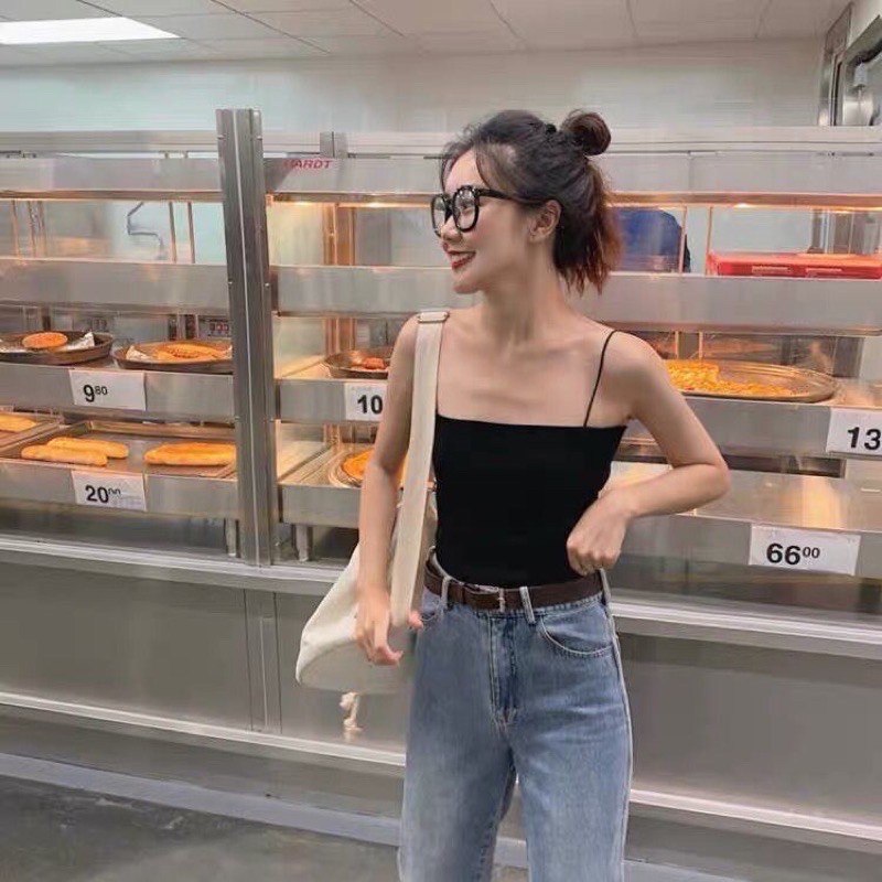 Kính Râm Thời Trang Gọng Tròn to màu đen phong cách Hàn Quốc cho nam và nữ K23 hải hà shop