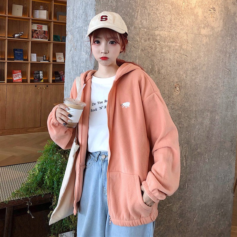 [Ảnh thật] Áo khoác nỉ bông ULZZANG cực ấm Hot trend 2021 | BigBuy360 - bigbuy360.vn