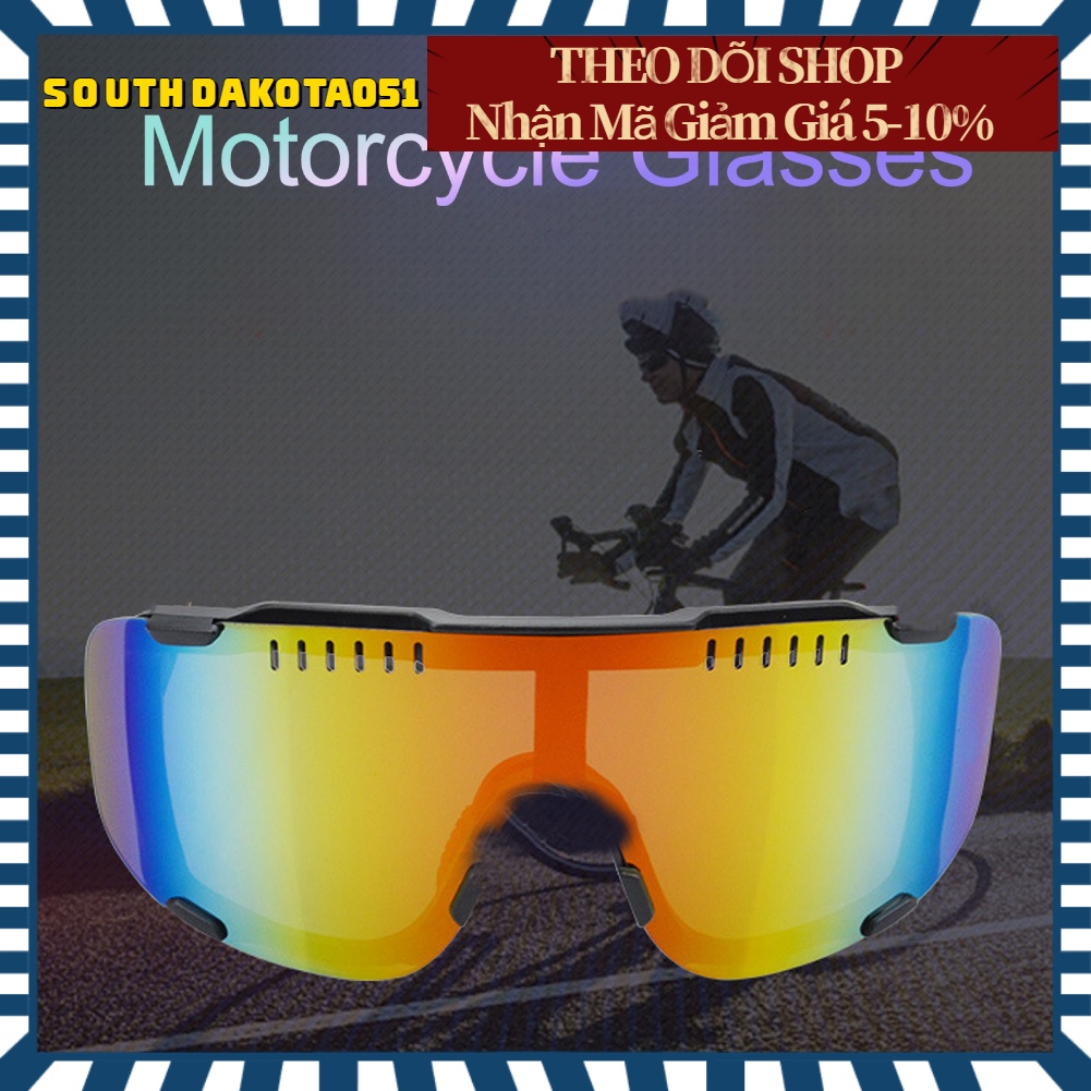 Hàng HOT Kính râm xe máy Xe đạp hình vuông Bảo vệ cchống nắng Nhiều màu sắc ngoài trời【Southdakota051】