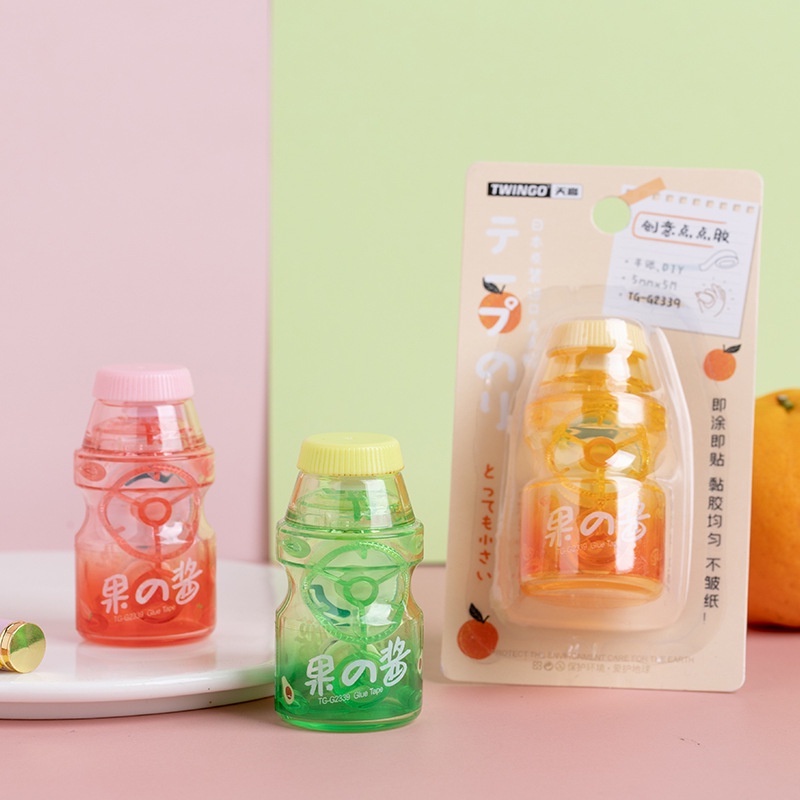 Băng Keo Hai Mặt 5M*5MM Họa Tiết Chấm Bi Sáng Tạo Tự Dính Cho Văn Phòng Trường Học