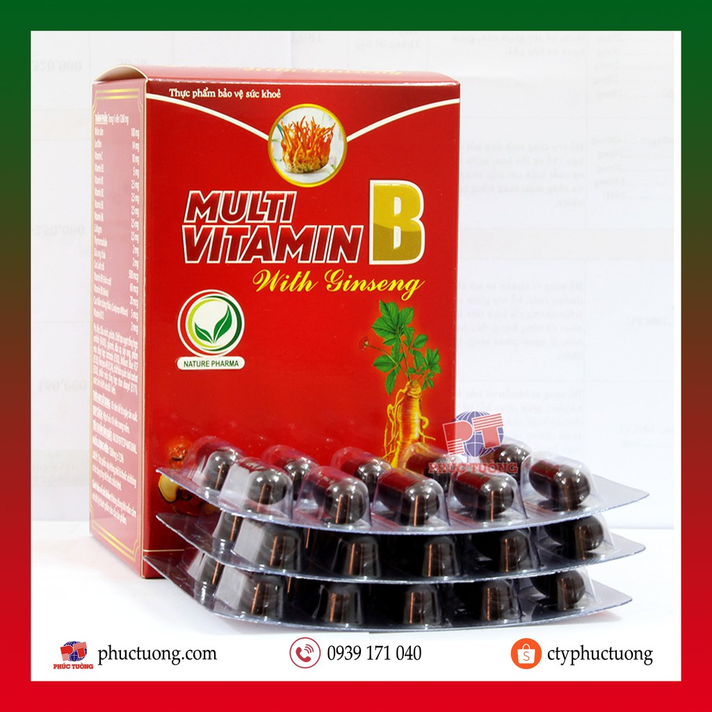 Multi Vitamin B Ginseng viên uống bổ sung các vitamin nhóm B cho cơ thể