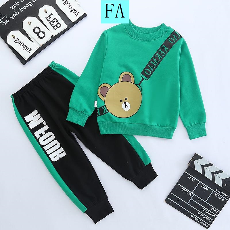 Bộ quần áo Sweater thời trang xuân thu 2021 cho bé