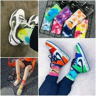Tất Vớ Cổ Cao Nike Màu Loang Ombre Phong Cách Thời Trang Cá Tính