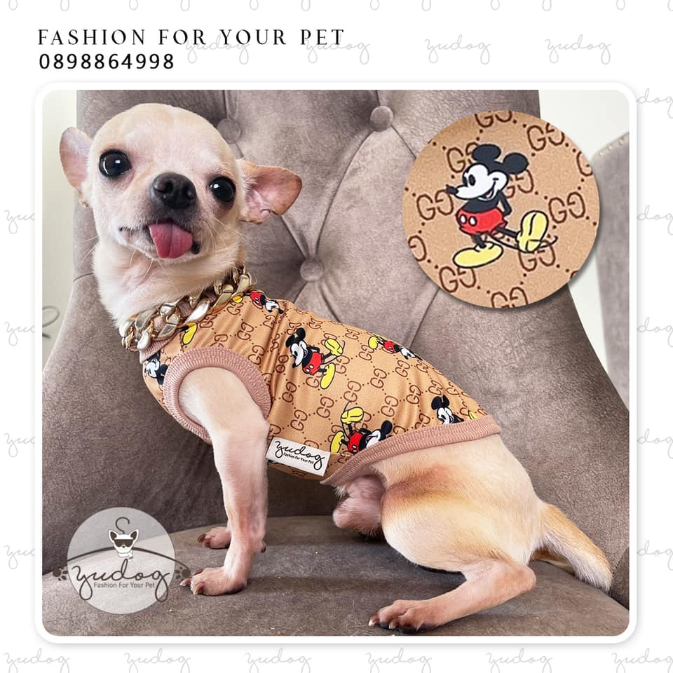 Áo thun mặc cho chó mèo chất poly mát yudog