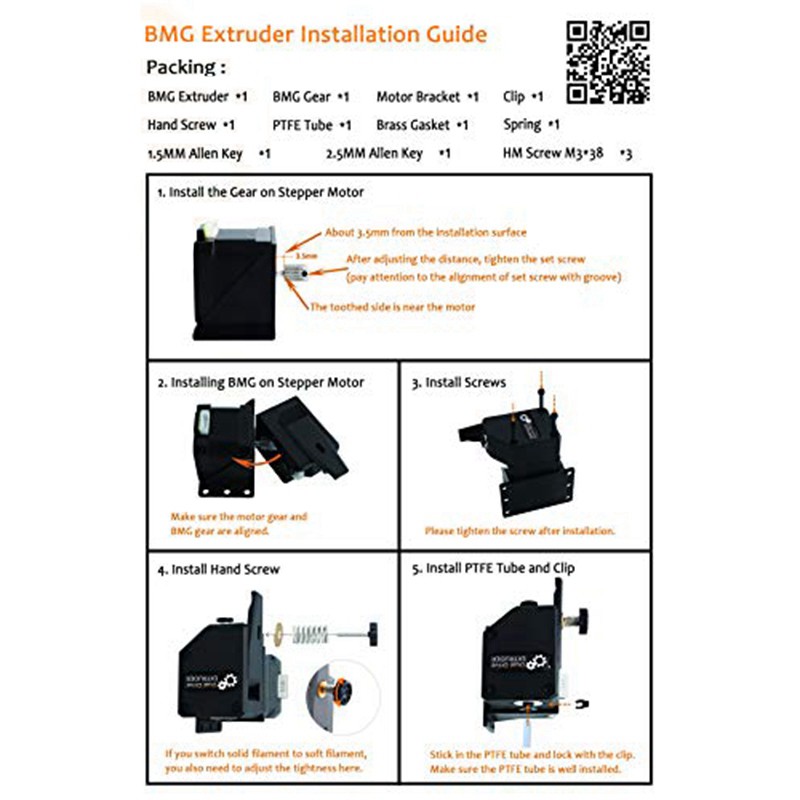 Bộ Bánh Răng Kép Cho Máy In 3d Cr10 / Anet E10 / Et4 3d | BigBuy360 - bigbuy360.vn