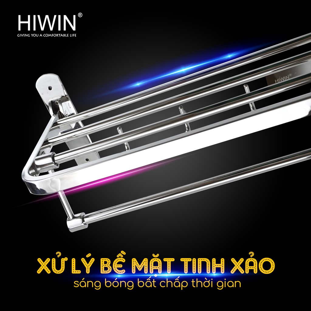 Giàn treo khăn, giá treo khăn di động inox 304 cao cấp HIWIN Y-012