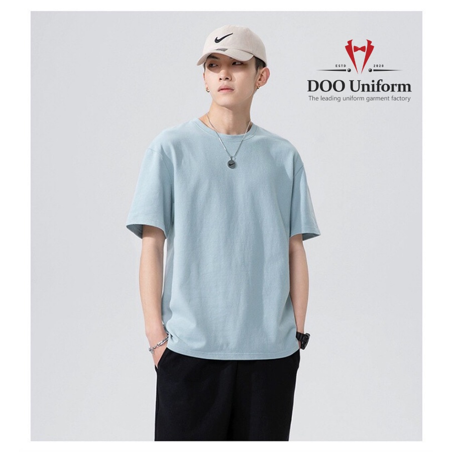 [DOO T-SHIRT] Áo Thun Xanh Pastel Unisex Nam (Cotton 100%)